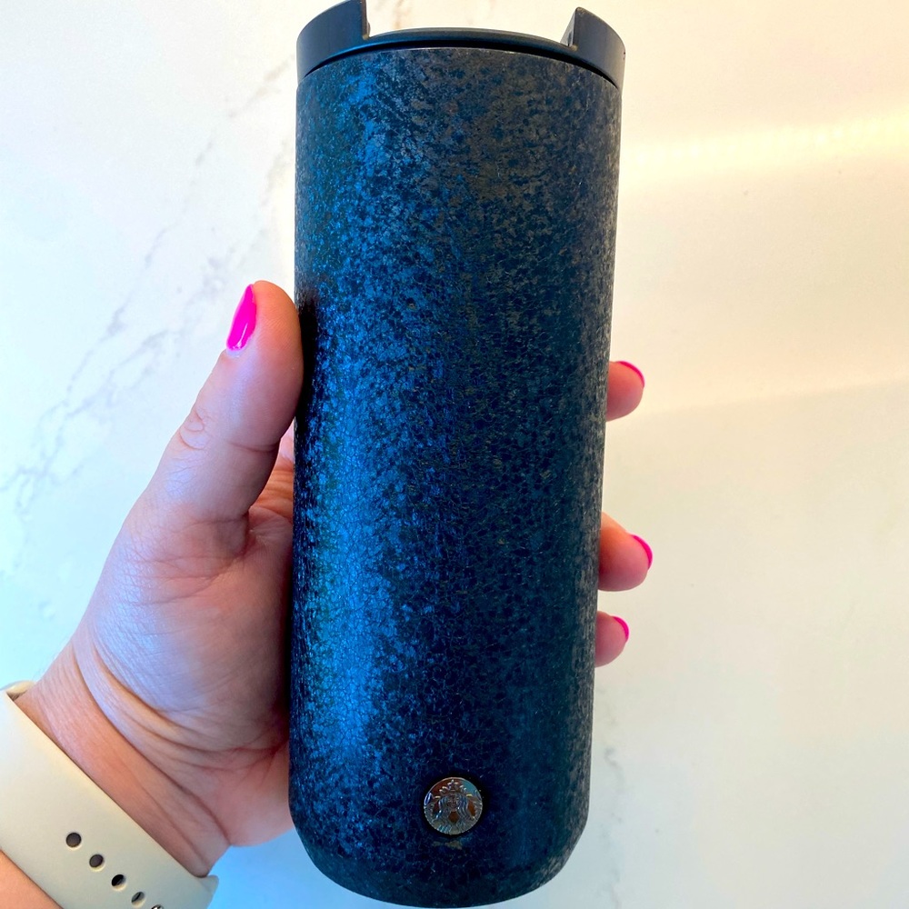 Starbucks Black Textured Travel Mug